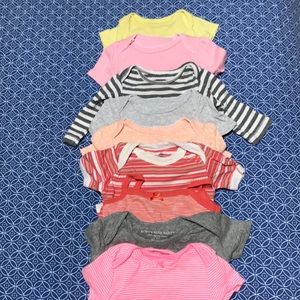 Set of 9 bodysuits - various brands